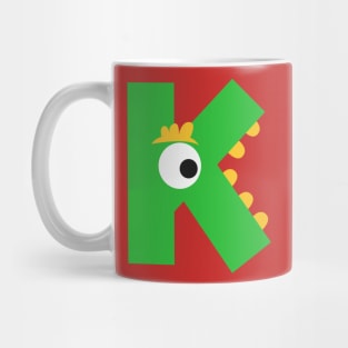 K Letter Mug